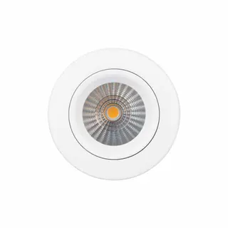 Produktfoto för Sabina 230V Dæmpbar Flimmerfri 8W DTW 1800K-3000K Ra90 460lm IP54 Mat Hvid Rund