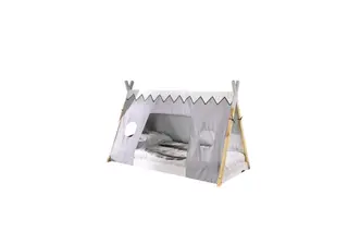Produktfoto för Säng med Textil Tipi 90x200 cm Utan ben - Utan ben