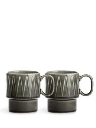 Produktfoto för Sagaform - Coffe & More Kaffemugg 25 cl 2-pack Grå