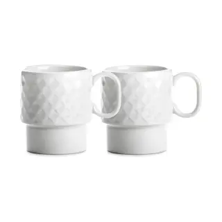 Produktfoto för Sagaform - Coffe & More Kaffemugg 25 cl 2-pack Vit