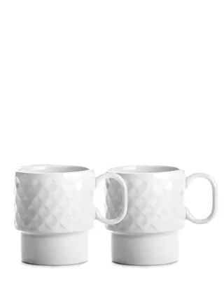 Produktfoto för Sagaform - Coffe & More Kaffemugg 25 cl 2-pack Vit