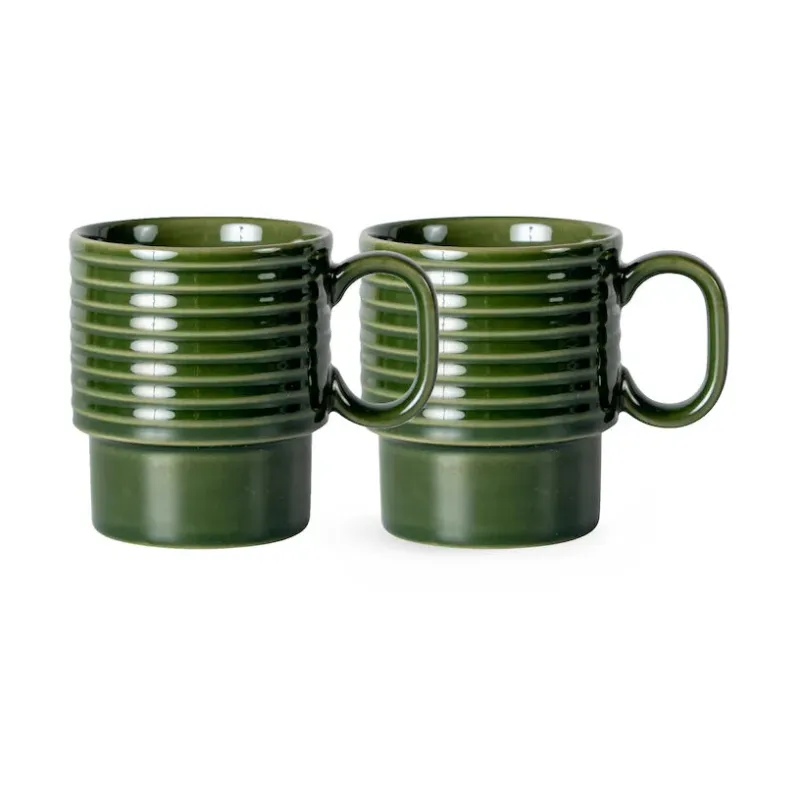 Alternativ bild 0 för Sagaform Coffee & More kaffemugg 2-pack, grön