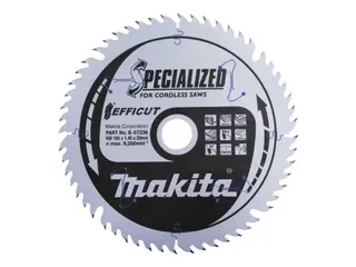 Produktfoto för SÅGKLINGA B-57336 MAKITA EFFICUT 56T 165X20X1,45MM | Beijerbygg Byggmaterial