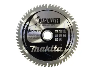 Produktfoto för SÅGKLINGA B-69864 MAKITA EFFICUT TRÄ 165X20X60T | Beijerbygg Byggmaterial