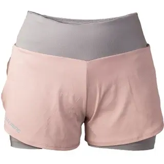 Produktfoto för Salming Essential Shorts Women Grå/Rosa polyester Medium Dam