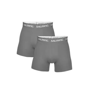 Produktfoto för Salming Kalsonger 2P Cotton Boxer Grå bomull Small Herr