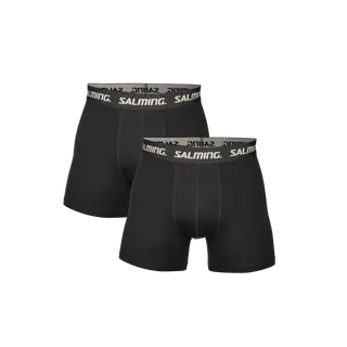 Produktfoto för Salming Kalsonger 2P Cotton Boxer Svart bomull Small Herr