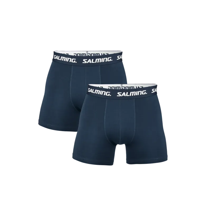 Bild 1 för Salming Kalsonger 2P Cotton Boxer Svart bomull X-Large Herr