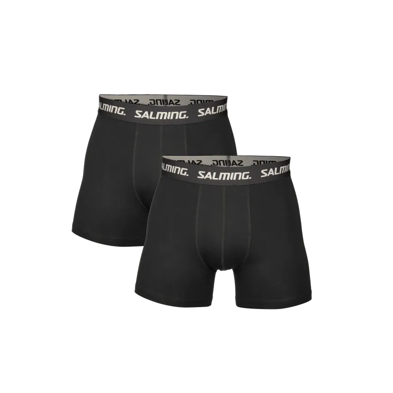 Bild 1 för Salming Kalsonger 2P Cotton Boxer Svart bomull XX-Large Herr