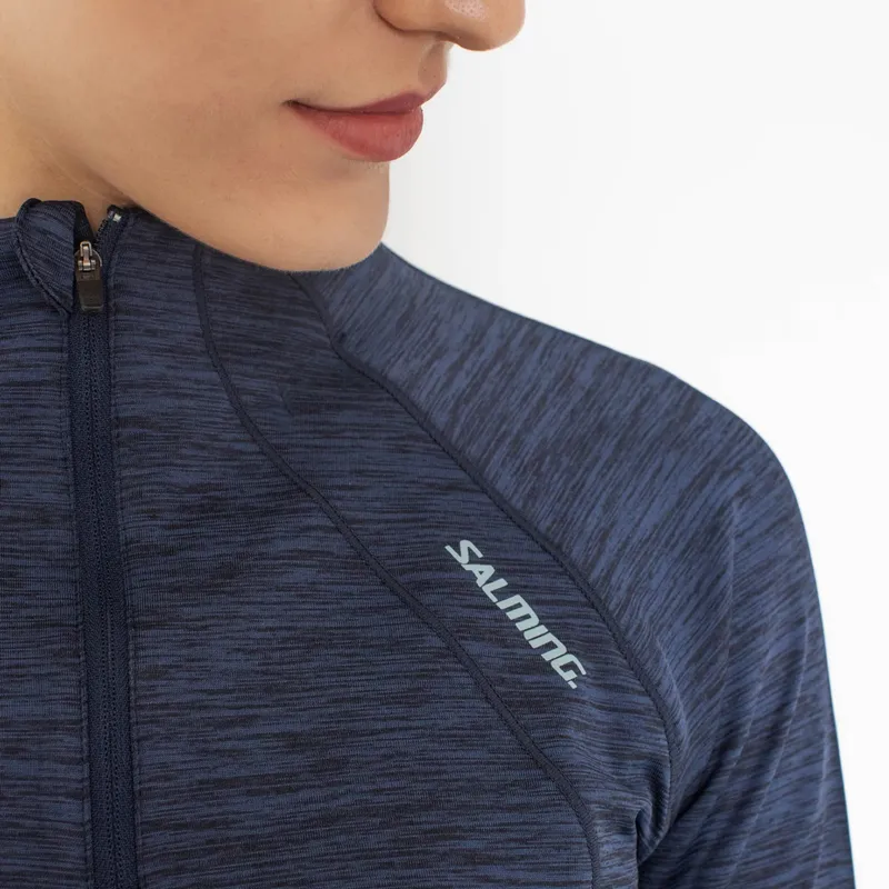 Bild 2 för Salming Norrviken Halfzip Women Mörkblå polyester X-Small Dam