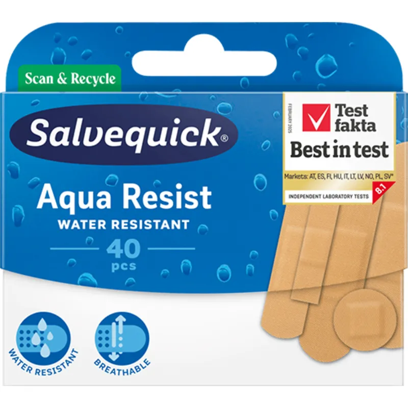 Bild 2 för Salvequick Aqua Resist 40 st