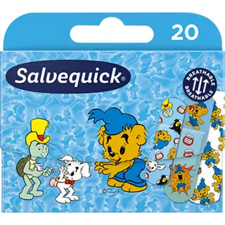 Produktfoto för Salvequick Bamse Barnplåster 20 st