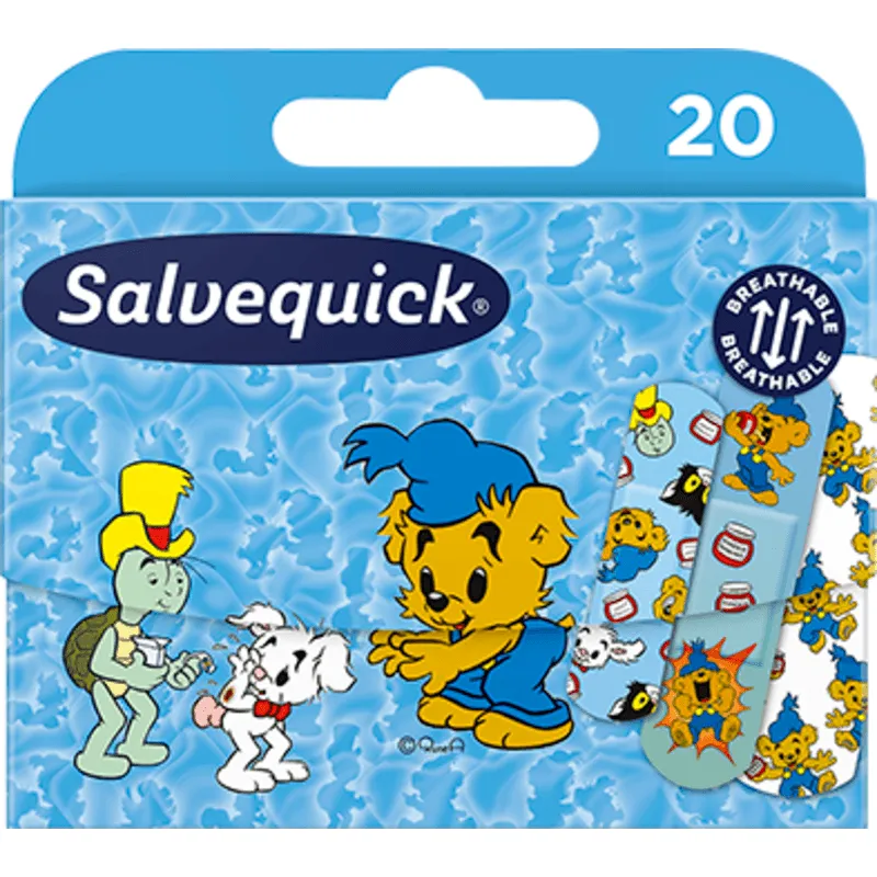 Bild 1 för Salvequick Bamse Barnplåster 20 st