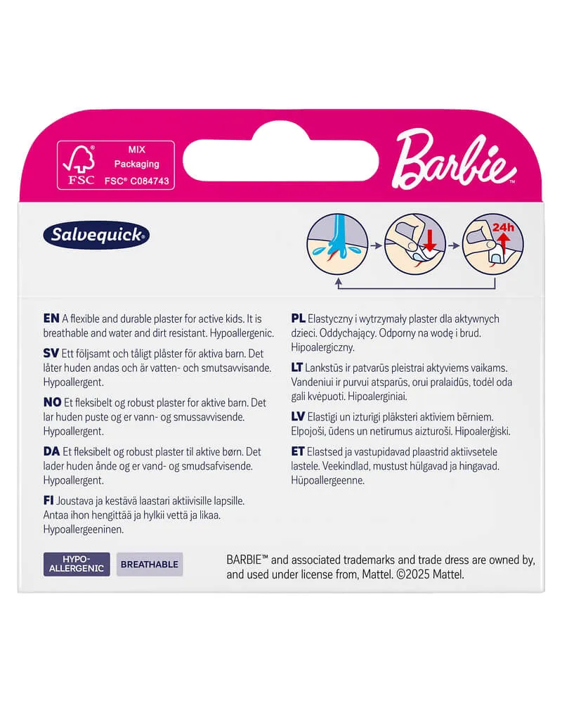 Bild 2 för Salvequick Barbie 14 st