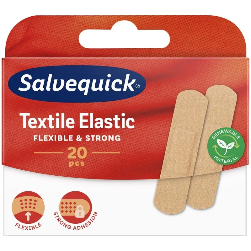 Bild 1 för Salvequick Textile Elastic Band Aid