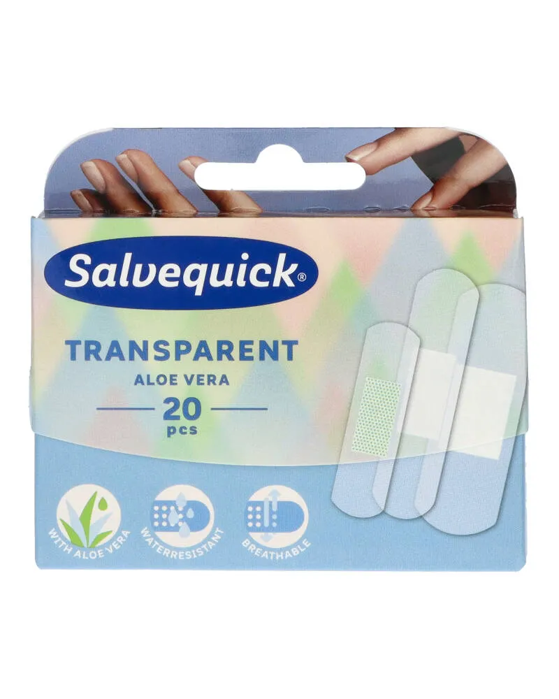 Bild 1 för Salvequick Transparent Aloe Vera Band Aid
