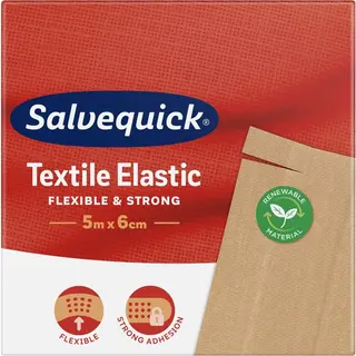 Produktfoto för SalvequickMED Textile Elastic 5 m x 6 cm