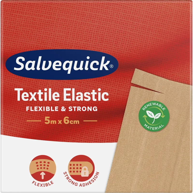 Bild 2 för SalvequickMED Textile Elastic 5 m x 6 cm