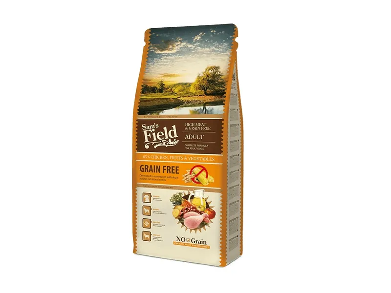 Alternativ bild 0 för Sam's Field Adult Grain Free Chicken (13 kg)