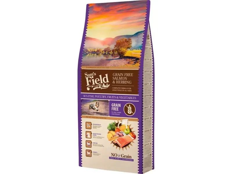 Alternativ bild 0 för Sam's Field Adult Grain Free Salmon & Herring (13 kg)