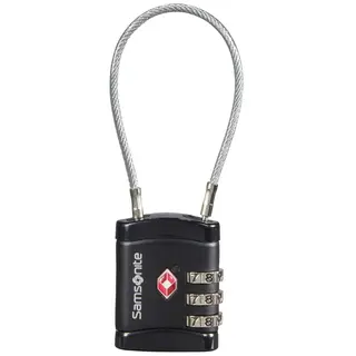 Produktfoto för Samsonite Hänglås Kabellås 3 siffror TSA
