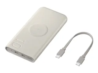 Produktfoto för Samsung 10Ah Wireless Battery Pack (SFC 25W) PowerBank - Beige - 10000 mAh
