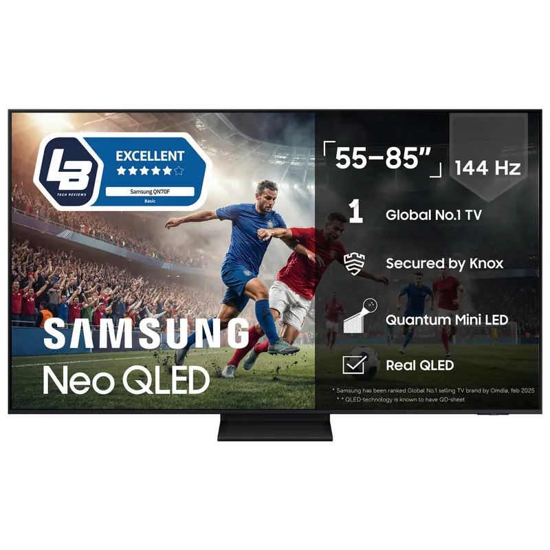 Bild 1 för Samsung 65" QN70F Neo QLED 4K Mini LED Smart TV (2025)