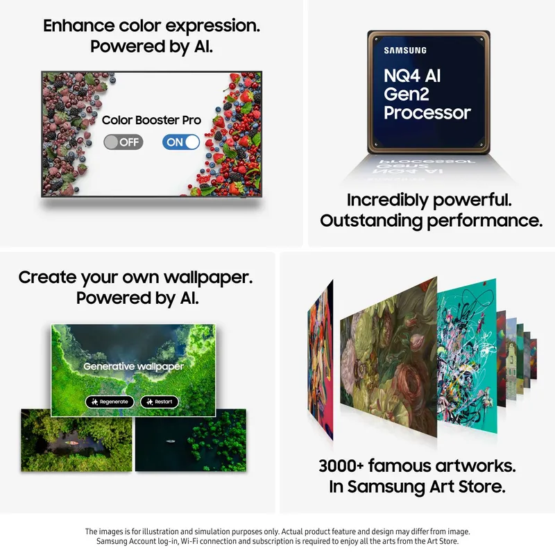 Bild 2 för Samsung 65" The Frame LS03FA QLED 4K Smart TV (2025)