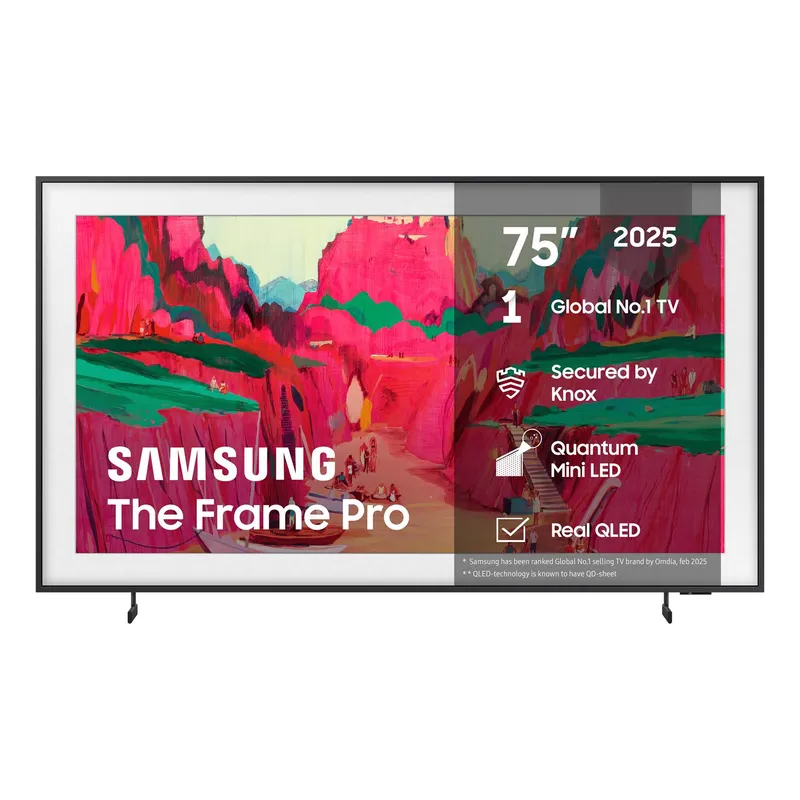 Bild 2 för Samsung 75" The Frame Pro LS03FW Neo QLED 4K Smart TV (2025)