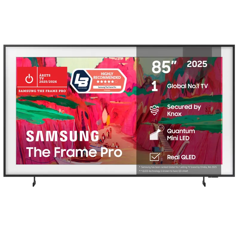 Bild 1 för Samsung 85" The Frame Pro LS03FW Neo QLED 4K Smart TV (2025)