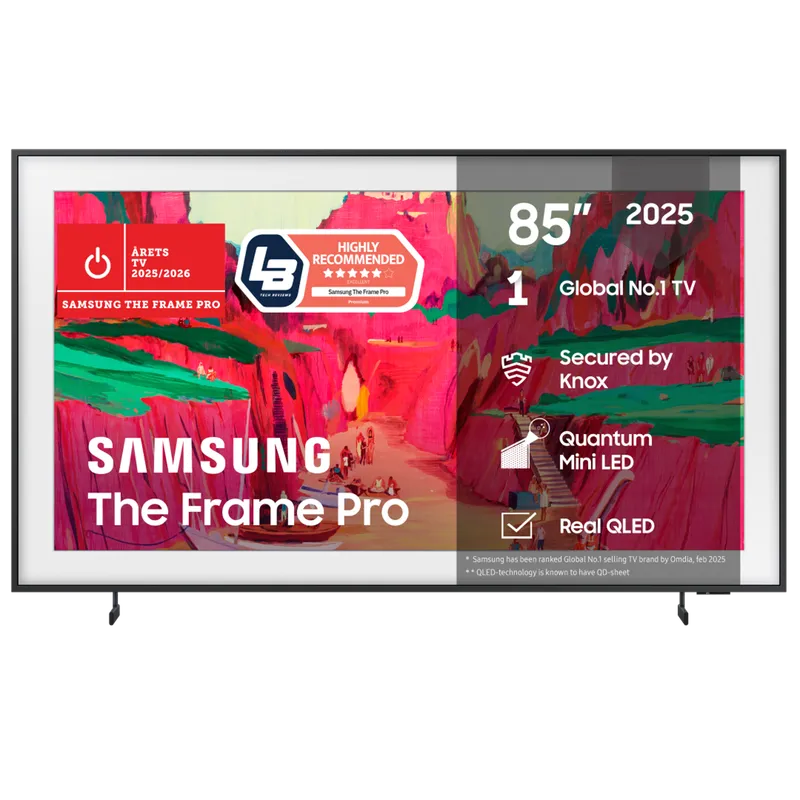Bild 2 för Samsung 85" The Frame Pro LS03FW Neo QLED 4K Smart TV (2025)