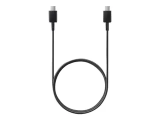 Produktfoto för Samsung EP-DA705 - USB-kabel - 24 pin USB-C (hane) till 24 pin USB-C (hane) - USB 2.0 - 3 A - 1 m - svart