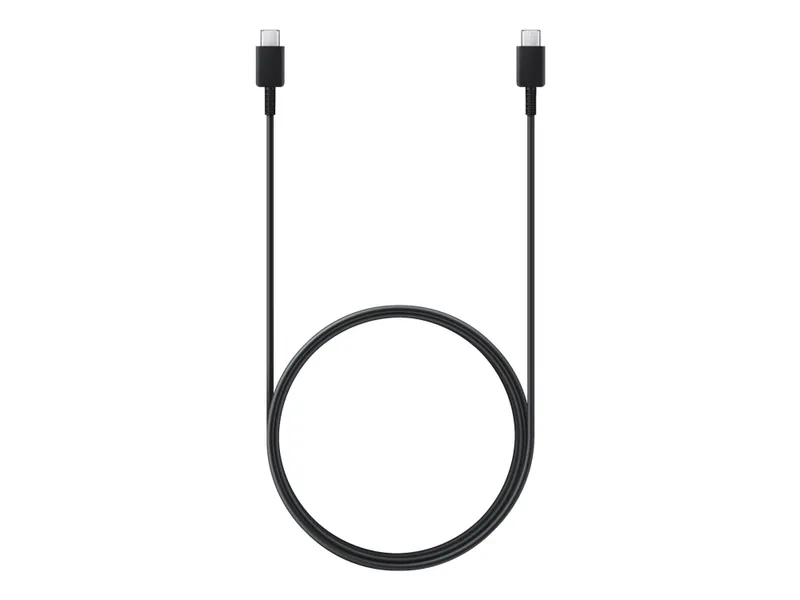 Alternativ bild 0 för Samsung EP-DX310 - USB-kabel - 24 pin USB-C (hane) till 24 pin USB-C (hane) - USB 2.0 - 3 A - 1.8 m - USB Power Delivery (3A, 60W), supersnabb laddning upp till 25 W - svart