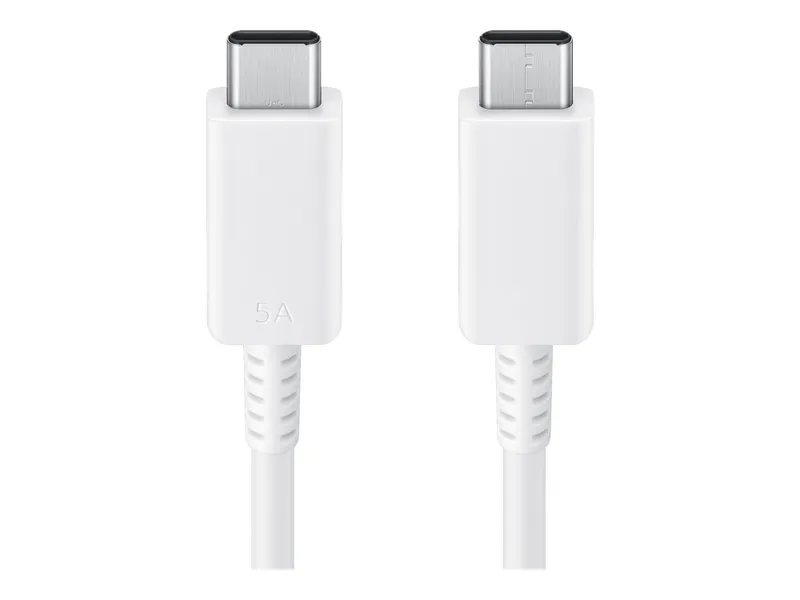 Alternativ bild 0 för Samsung EP-DX510 - USB-kabel - 24 pin USB-C (hane) till 24 pin USB-C (hane) - USB 2.0 - 5 A - 1.8 m - vit