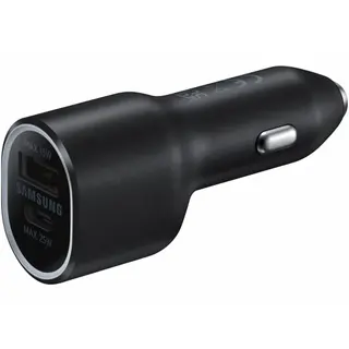 Produktfoto för Samsung EP-L4020 - Strömadapter för bil - 40 Watt - FC - 2 utdatakontakter (USB, 24 pin USB-C) - svart