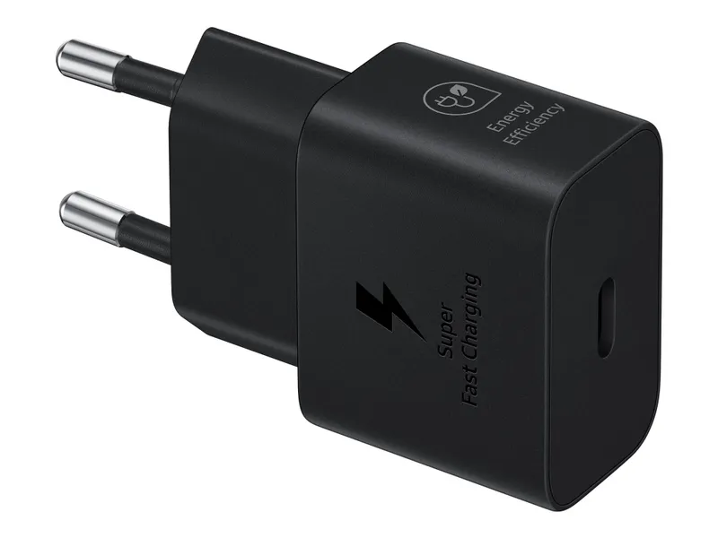Alternativ bild 0 för Samsung EP-T2510N - Strömadapter - 25 Watt - 3 A - PD 3.0, SFC, PD/PPS (24 pin USB-C) - på kabel: USB-C - svart