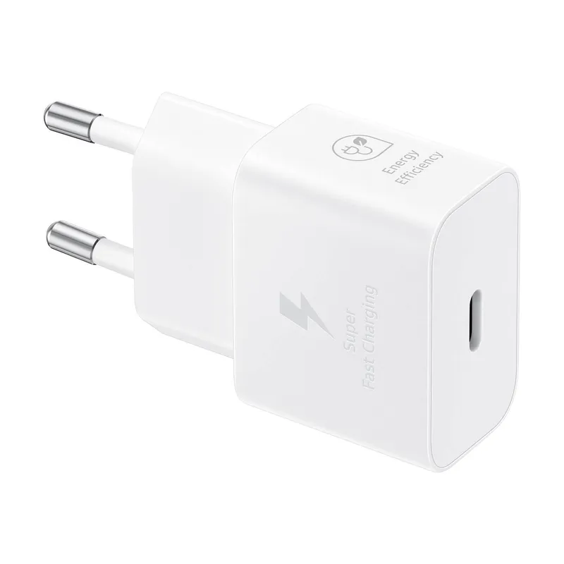 Bild 1 för Samsung EP-T2510X - Strömadapter - with data cable - 25 Watt - 3 A - PD 3.0, SFC, PD/PPS (24 pin USB-C) - på kabel: USB-C - vit