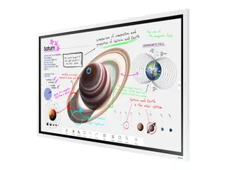 Produktfoto för Samsung Flip Pro WM55B - 55 Diagonal klass WMB Series LED-bakgrundsbelyst LCD-skärm - utbildning/företag - med pekskärm (multitouch) - Tizen OS 6.5 - 4K UHD (2160p) 3840 x 2160 - kant-LED - vitgrå