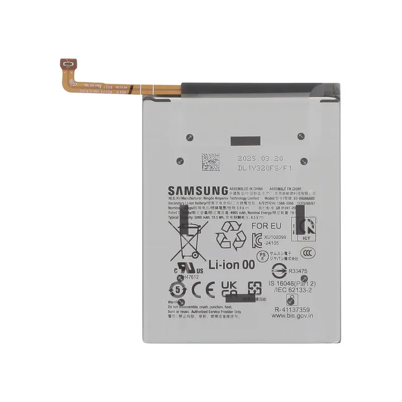 Alternativ bild 0 för Samsung Galaxy A36 Batteri EB-BA566ASE Original
