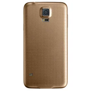 Alternativ bild 0 för Samsung Galaxy S5 batterilucka, guld - Original