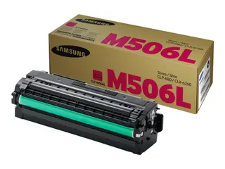 Produktfoto för Samsung Toner, CLT-M506L, 305A, magenta, singelförpackning