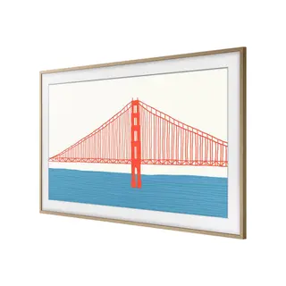 Produktfoto för Samsung VG-SCFA43TK - Dekorativ ram för TV - 43 - teak - för Samsung QE43LS03AAU, QE43LS03AU, QN43LS03AAF