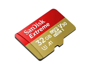 Produktfoto för SanDisk Extreme - Flash-minneskort (adapter, microSDHC till SD inkluderad) - 32 GB - A1 / Video Class V30 / UHS-I U3 / Class10 - microSDHC UHS-I