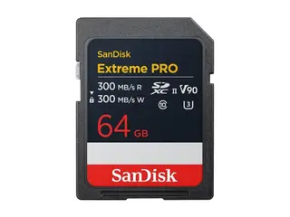 Produktfoto för SanDisk Extreme Pro 64GB 280MB/s V60 C10 UHS-II