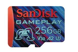 Produktfoto för SanDisk GamePlay MicroSD - 190MB/s - 256GB