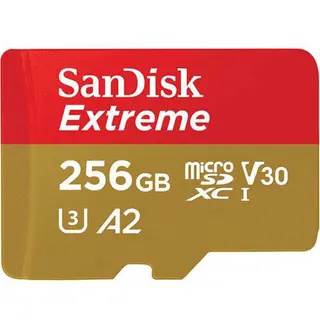 Produktfoto för SanDisk Minneskort Micro SDXC Extreme 256G utan Adapter