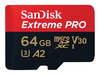 Produktfoto för SanDisk Minneskort  MicroSDXC E. Pro 64GB