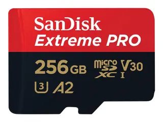 Produktfoto för SanDisk Minneskort  MicroSDXC E. Pro256GB