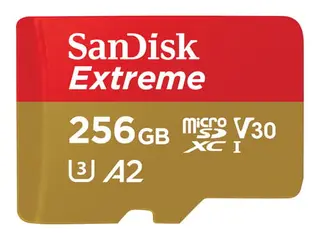 Produktfoto för SanDisk Minneskort  MicroSDXC Extr. 256GB