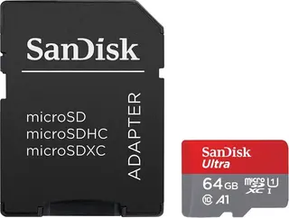 Produktfoto för SanDisk Minneskort MicroSDXC Ultra 64GB